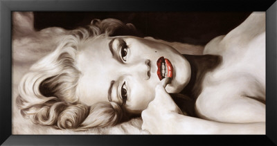 Reclined Marilyn Framed Print Reclined Marilyn Framed Print
