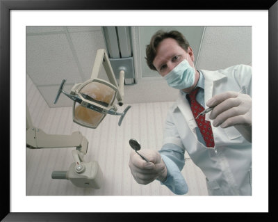 Dentist at work Framed Print Dentist at work Framed Print