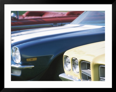 Front of Cars in Parking Lot Framed Print Front of Cars in Parking Lot Framed Print