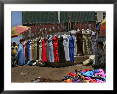 A Woman Buys a Dress Framed Print A Woman Buys a Dress Framed Print