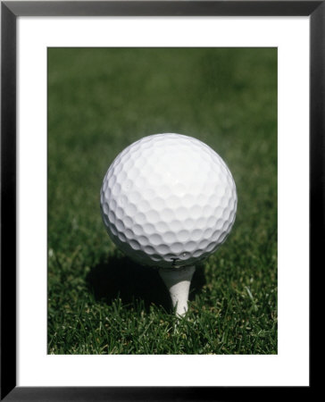 Golf Ball On Tee Framed Print Golf Ball On Tee Framed Print