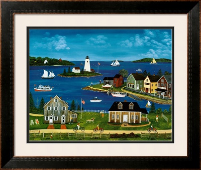 Cove in Summer Framed Print Cove in Summer Framed Print