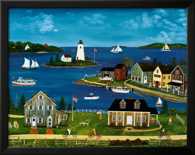Cove in Summer Framed Print Cove in Summer Framed Print