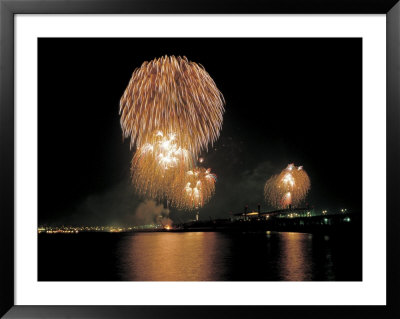 Fireworks in the Night Sky Framed Print Fireworks in the Night Sky Framed Print