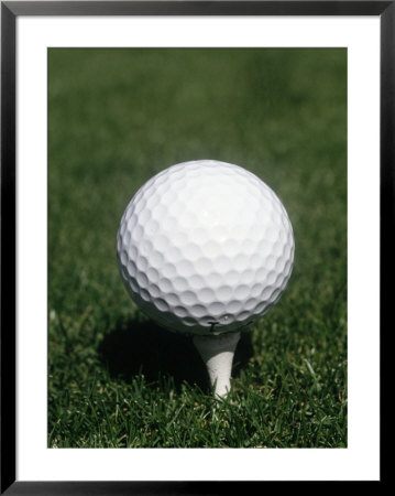 Golf Ball On Tee Framed Print Golf Ball On Tee Framed Print