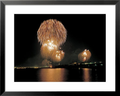 Fireworks in the Night Sky Framed Print Fireworks in the Night Sky Framed Print