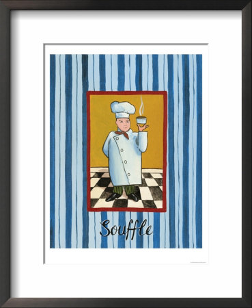Souffle Chef Framed Print Souffle Chef Framed Print
