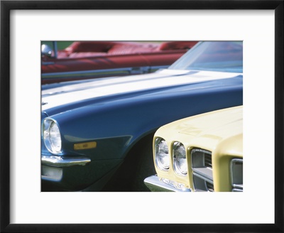Front of Cars in Parking Lot Framed Print Front of Cars in Parking Lot Framed Print