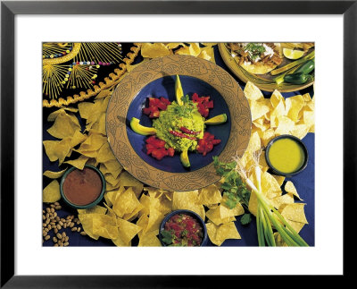 Nachos with Guacamole Framed Print Nachos with Guacamole Framed Print