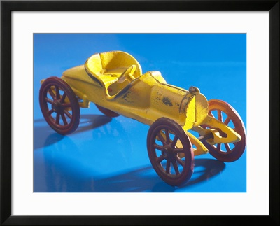 Yellow Toy Tin Car Framed Print Yellow Toy Tin Car Framed Print