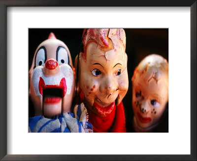 Old Puppet Dolls Framed Print Old Puppet Dolls Framed Print