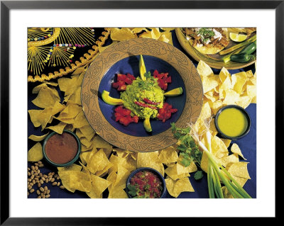 Nachos with Guacamole Framed Print Nachos with Guacamole Framed Print