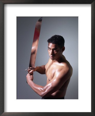 Man with Ceremonial Sword Framed Print Man with Ceremonial Sword Framed Print
