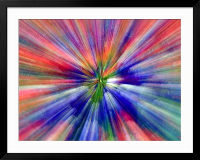 Zoom Abstract of Pansy Flowers Framed Print. zoom. view in room