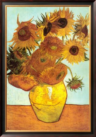 Sunflowers, c.1888 Framed Canvas Print Sunflowers, c.1888 Framed Canvas Print