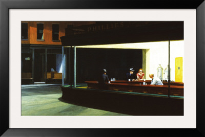 Nighthawks, c.1942 Framed Print Nighthawks, c.1942 Framed Print