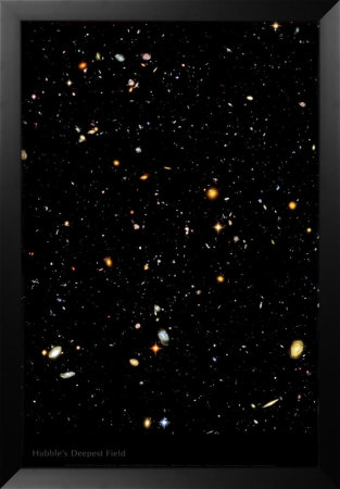 Hubble - Deep Field - ©Spaceshots Framed Print Hubble - Deep Field - ©Spaceshots Framed Print