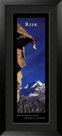 Risk: Cliffhanger Framed Print Risk: Cliffhanger Framed Print