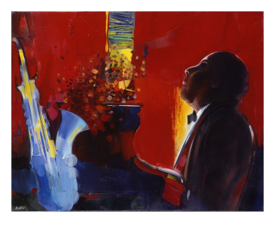 Piano Bar Giclee Print Piano Bar Giclee Print