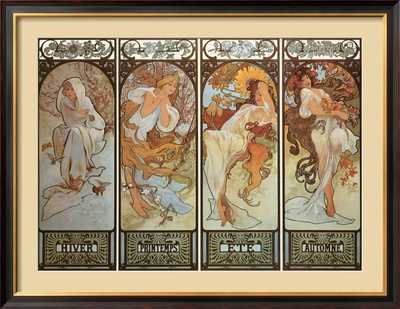 Les Saisons Framed Print Les Saisons Framed Print