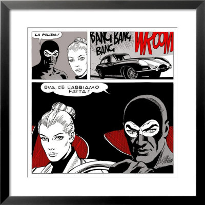 Diabolik: Eva, Ce l'Abbiamo Fatta! Framed Print Diabolik: Eva, Ce l'Abbiamo Fatta! Framed Print