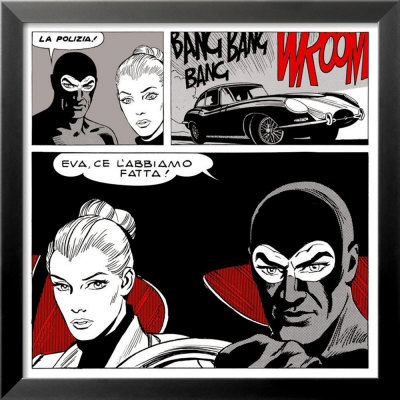 Diabolik: Eva, Ce l'Abbiamo Fatta! Framed Print Diabolik: Eva, Ce l'Abbiamo Fatta! Framed Print