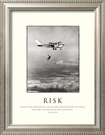 Risk Framed Print Risk Framed Print
