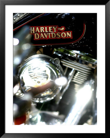 Close-up of a Motorcycle Framed Print Close-up of a Motorcycle Framed Print
