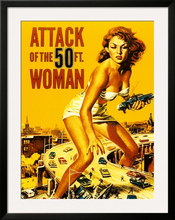 Attack of the 50 Foot Woman Framed Print Attack of the 50 Foot Woman Framed Print