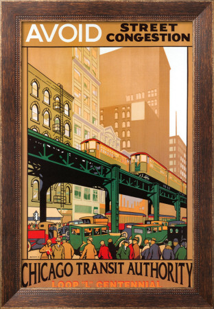 Chicago Transit Framed Print Chicago Transit Framed Print
