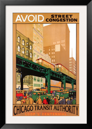 Chicago Transit Framed Print Chicago Transit Framed Print