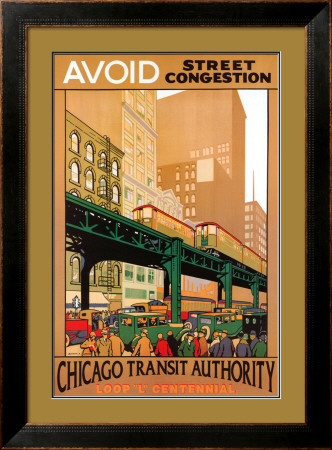 Chicago Transit Framed Print Chicago Transit Framed Print