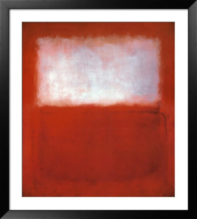 White over Red Framed Print White over Red Framed Print