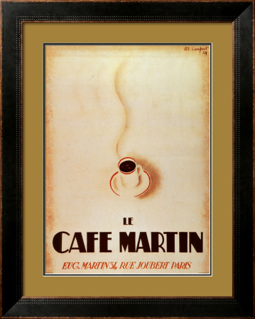 Le Cafe Martin Framed Print Le Cafe Martin Framed Print