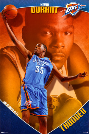 Oklahoma Thunder - Kevin Durant Poster Oklahoma Thunder - Kevin Durant Poster