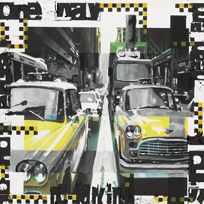 Two Cabs Print Two Cabs Print