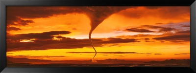 Tornado At Sundown Framed Print Tornado At Sundown Framed Print