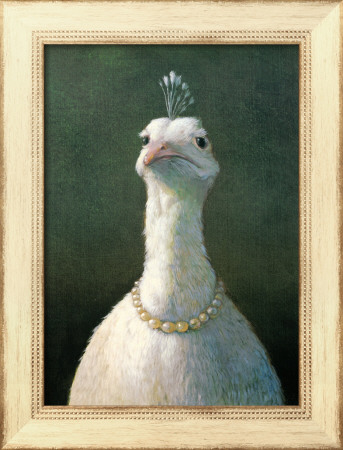 Fowl With Pearls Framed Print Fowl With Pearls Framed Print