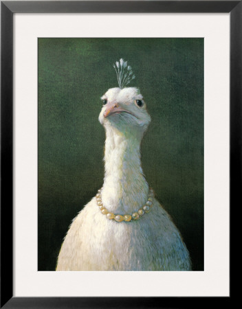 Fowl With Pearls Framed Print Fowl With Pearls Framed Print