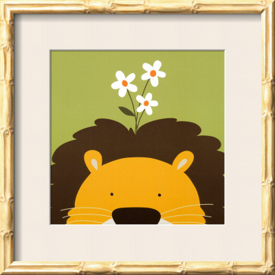 Peek-a-Boo IX, Lion Framed Print Peek-a-Boo IX, Lion Framed Print