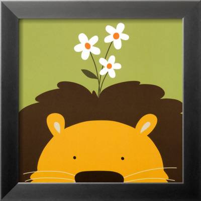 Peek-a-Boo IX, Lion Framed Print Peek-a-Boo IX, Lion Framed Print