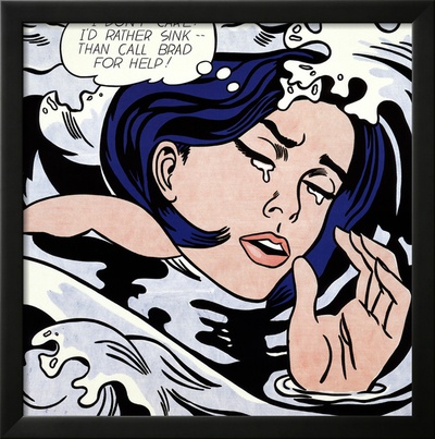 Drowning Girl Framed Print Drowning Girl Framed Print
