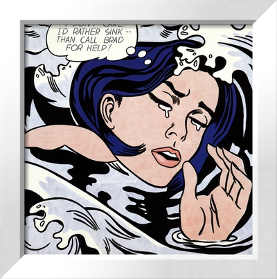 Drowning Girl Framed Print Drowning Girl Framed Print