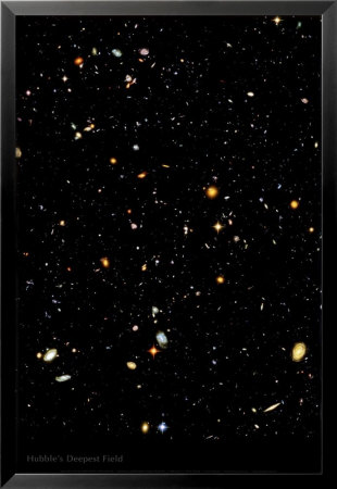 Hubble - Deep Field - ©Spaceshots Framed Print Hubble - Deep Field - ©Spaceshots Framed Print