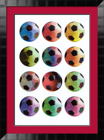 Pop Art Soccer Framed Print Pop Art Soccer Framed Print