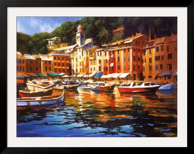 Portofino Colors Framed Print Portofino Colors Framed Print