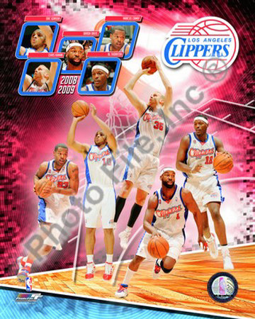 2008-09 Los Angeles Clippers Photograph 2008-09 Los Angeles Clippers Photograph