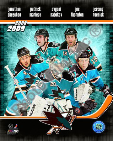 2008-09 San Jose Sharks Photograph 2008-09 San Jose Sharks Photograph