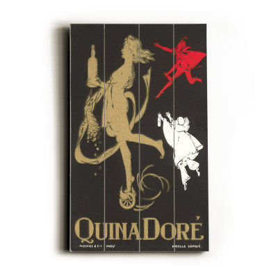 Quina Dore, Wine Advertisement Wood Sign Quina Dore, Wine Advertisement Wood Sign
