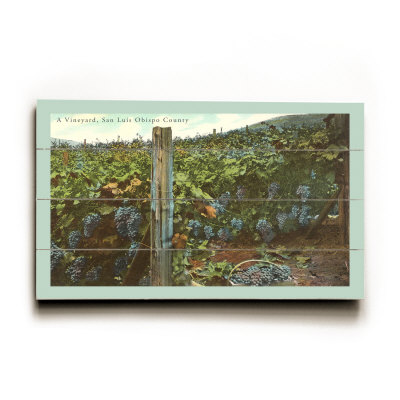 Vineyard, San Luis Obispo County Wood Sign Vineyard, San Luis Obispo County Wood Sign